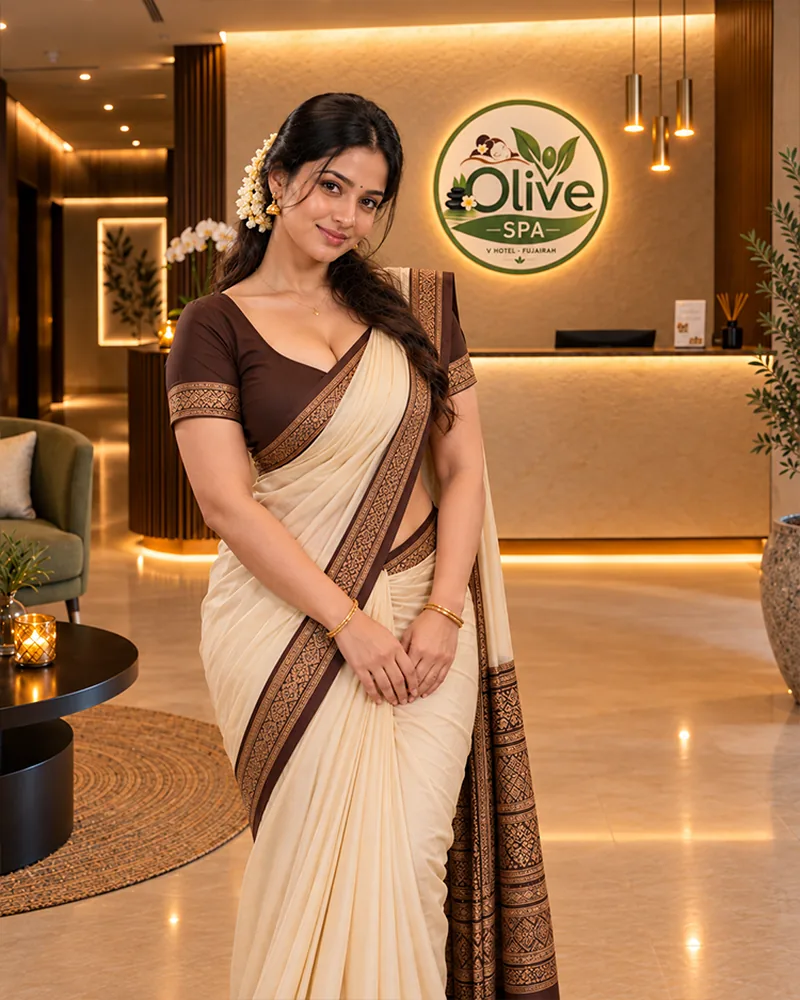Kerala Ayurvedic massage therapist at Olive Spa, V Hotel Fujairah